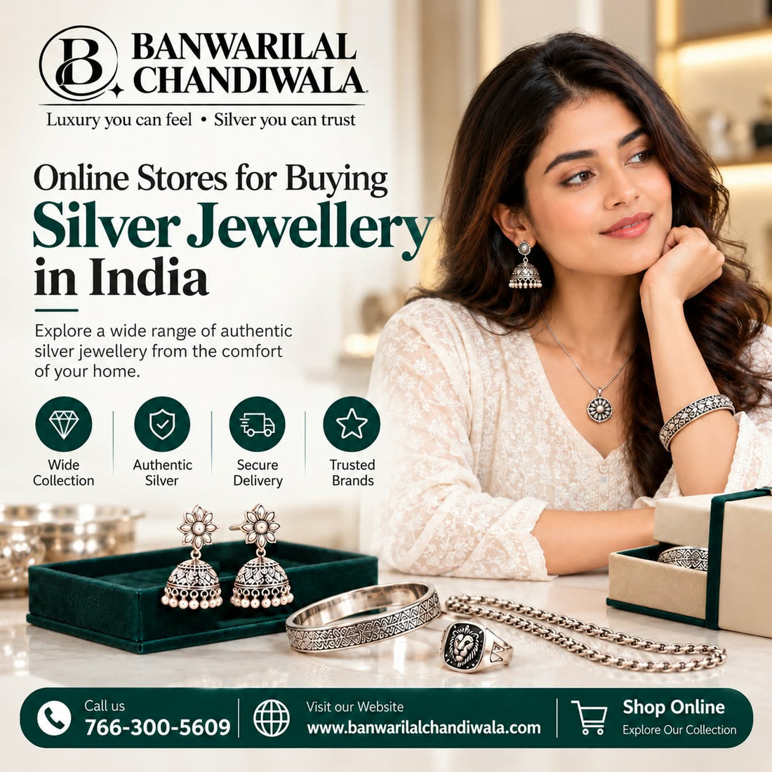 Online Silver Jewellery Store: Explore the Best Silver Jewellery Brands in India